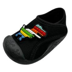 Tenis infantil calce facil confortavel - Azul&Rosa Calçados, Preto, Pr