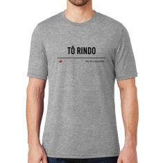 Camiseta Tô Rindo mas tô preocupado - Foca na Moda, Cinza, GG