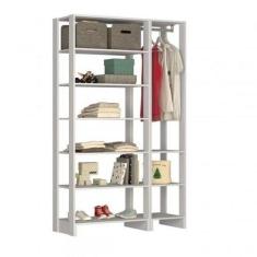 Estante Closet Yes 120cm com 9 Prateleiras - Branco - Nova Móbile, Bra