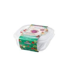 Conjunto Com 3 Potes Todos Com Tampa Natural - Sanremo