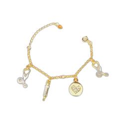 Pulseira Enfermeira Enfermagem Seringa Folheado 18k