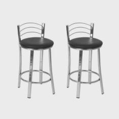 Conjunto 2 Banquetas Fernanda 45cm Fil Móveis