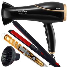 Secador De Cabelo Britania Profissional 2100w Ions Tourmaline Ar Quent