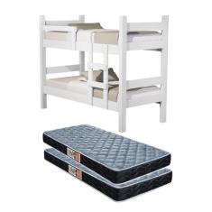 Beliche Solteiro Leticia Mdf Resistente para Quarto Que Vira Duas Cama