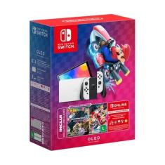Console Nintendo Switch OLED Branco Com Mario Kart 8