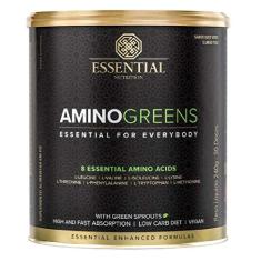 Aminoácidos Amino Greens Vegano 240g - Essential Nutrition Sabor: Suco Verde e Limão