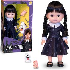 Boneca Vavazinha Com Mãozinha E Fantasminha (Inspiração Série Wandinha)