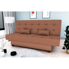 Sofá Cama Laila Veludo Ferrugem E435 - Matrix