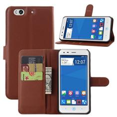 Capa para ZTE S6 Plus/S6 lux Carteira de Couro Flip Capa para ZTE S6 Plus/S6 lux Capa de Proteção de Telefone Capa com Design Simplificado