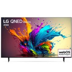 Smart TV LG QNED MiniLED 65" Polegadas 65QNED90T, Processador α8 AI, Quantum Dot, webOS 24 e Wi-Fi