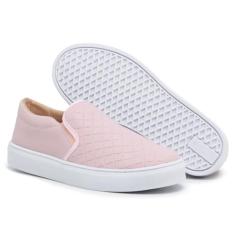 Slip On Feminino Tênis Casual Estilo Calce Fácil Confortável
