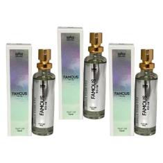 Kit 3 Perfume Masculino Famous For Him Amakha Paris 15Ml