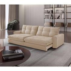 Sofá Firenze Linho 02 Módulos De 80cm B25cm Meu Sofá Online A294 Linho Creme