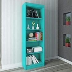 Estante para Livros 4 Prateleiras Sapiranga Clássico - Atualle Móveis