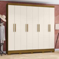 Guarda Roupa Casal 8 Portas 4 Gavetas B51 Briz