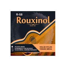 Encordoamento Violão R-58 Nylon Cristal Prateada Rouxinol