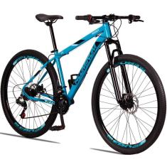 Bicicleta 29 Aluminum Raider 21 Marchas Freio a Disco com Suspensão-Unissex