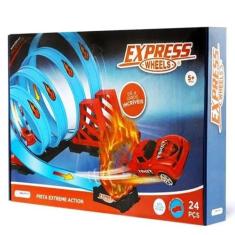 Pista Express Wheels Extreme Action com 4 Loop 360 Multikids - BR1019 