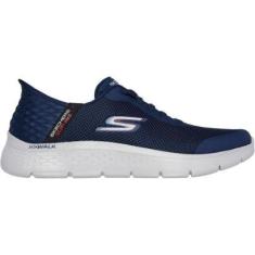 Tênis Skechers Go Walk Flex Hands Up Marinho Masculino-Masculino