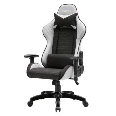 Cadeira Gamer Giratória Stock Car Blume Office Em Poliuretano (Pu) Preto E Cinza Base Rodízio Preto