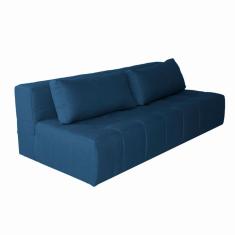 Sofá 3 Lugares Modular Soho Linho Azul Marinho