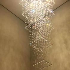 Lustre De Cristal Com 3 Metros De Altura ,para P  Direito Dup
