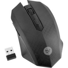 Mouse Óptico sem Fio Preto - Bright