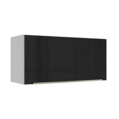 Armário Aéreo 70 Cm 1 Porta Branco/preto Lux Branco/preto - MADESA
