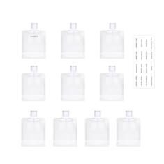 ASEVAT Bolsas vazias à prova de vazamento, bolsas de viagem recarregáveis para artigos de higiene pessoal, bolsa de embalagem de maquiagem fluida de viagem para loção xampu creme facial sabonete para