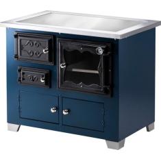 Fogão a Lenha Romano Direito Chapa Ferro Azul HMD