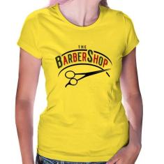 Baby Look The Barber Shop - Foca na Moda, Amarelo, GGG