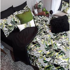 Jogo De Cama Casal King Size 8 Peças Edredom Florestal Dark
