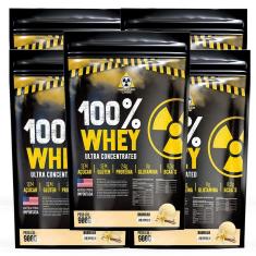 Kit 5 Whey Protein 100% Ultra Concentrado 4,5K Baunilha