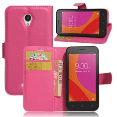 Capa carteira Lenovo A Plus, capa carteira flip de couro PU premium com compartimento para cartão, suporte e fecho magnético [capa interna de TPU à prova de choque] Compatível com Lenovo A Plus