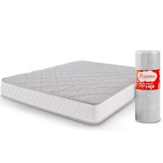 Colchão Casal Espuma D45 Firme A Vácuo Ortopédica Certificada bf Colchões 138x188x17cm