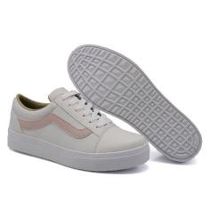 Tenis Casual Basico Feminino Sola Reta Detalhado - D E SPOT, Branco, R