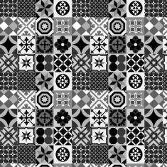 Papel Parede Azulejo Preto E Branco Cozinha Banheiro Adesivo - LRP, Ad