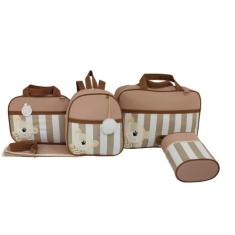 Bolsa maternidade 5 peças urso luxo nude - LET BABY BOLSAS DE MATERNID