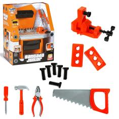 Kit Bancada de Ferramentas Junior De Brinquedo 19 Peças