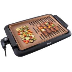 Churrasqueira Elétrica Philco PCQ1500D com Grelha, Dourado e Preto, 22
