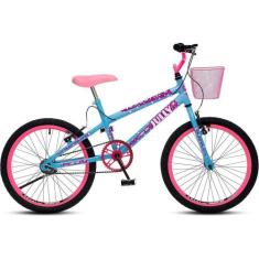 Bicicleta Colli Jully Aro 20 Aero 36 Raias Azul Champanhe - COLLI BIKE