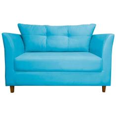 Namoradeira Isis Veludo Azul Turquesa - Montanaris Decor