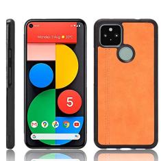 Capa adequada para Google Pixel 4A 5G, capa de celular estilo couro, proteção robusta 360° protege seu telefone, capa de cor retrô para Google Pixel 4A 5G