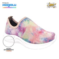 Tênis Infantil Personagens Calce Fácil sem cadarço emborrachado solado