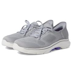 Skechers Tênis feminino, Cinza/Lavanda, 36