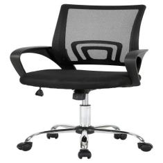 Cadeira de Escritorio  Executive Cromada - Ga197 - Multilaser, Preto