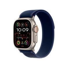 Apple Watch Ultra 2 GPS + Cellular, Caixa Natural de Titânio de 49 mm, Pulseira Loop Trail Azul, Tamanho M/G - MX4L3BE/A