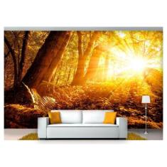 Papel De Parede Floresta Natureza Árvores 3D 3M² Xna166 - Você Decora