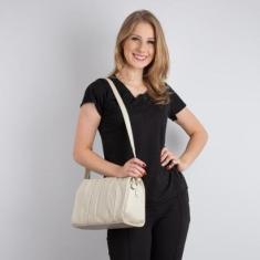 Bolsa de couro com recortes Barbara-Feminino