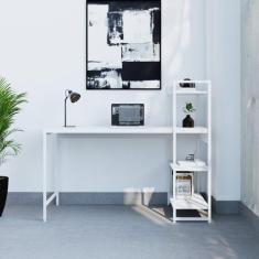 Escrivaninha Mesa Escritório com Estante Estilo Active 3 Prateleiras 1